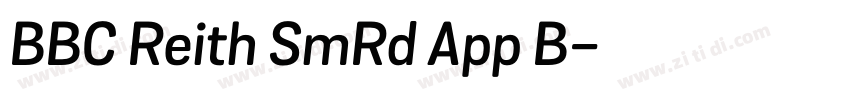 BBC Reith SmRd App B字体转换
